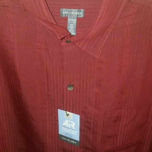 Van Heusen Wicking/Cooling Button Down Shirt NWT S - Picture 3 of 5